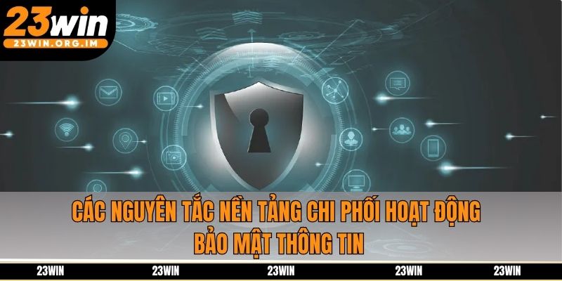 Các nguyên tắc nền tảng chi phối hoạt động bảo mật thông tin